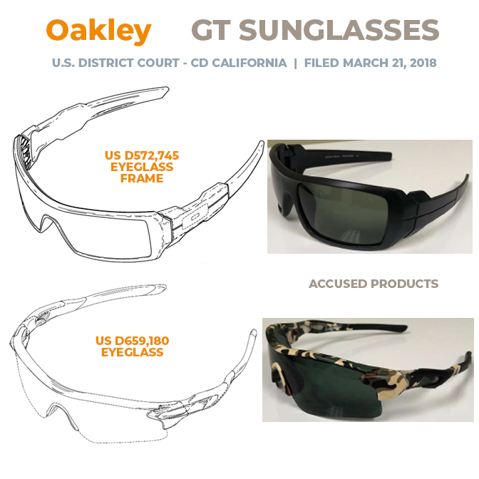 Oakley vs GT Sunglasses - Complaint - CD California - 21 March 2018